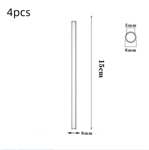 Pailles en verre, non jetables