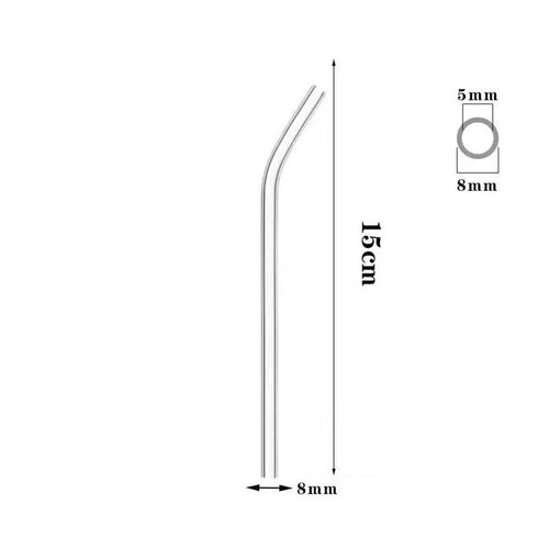 Pailles en verre, non jetables