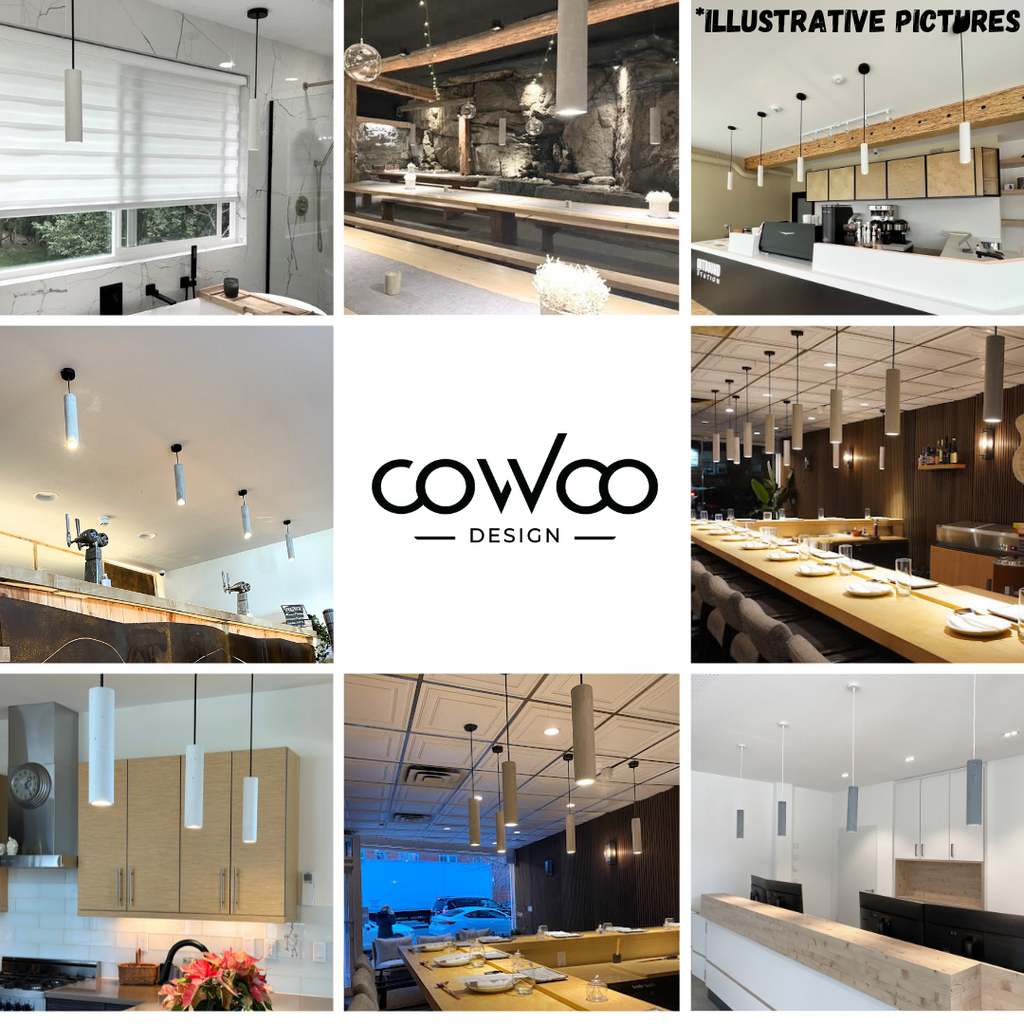 Suspension en béton GRISE