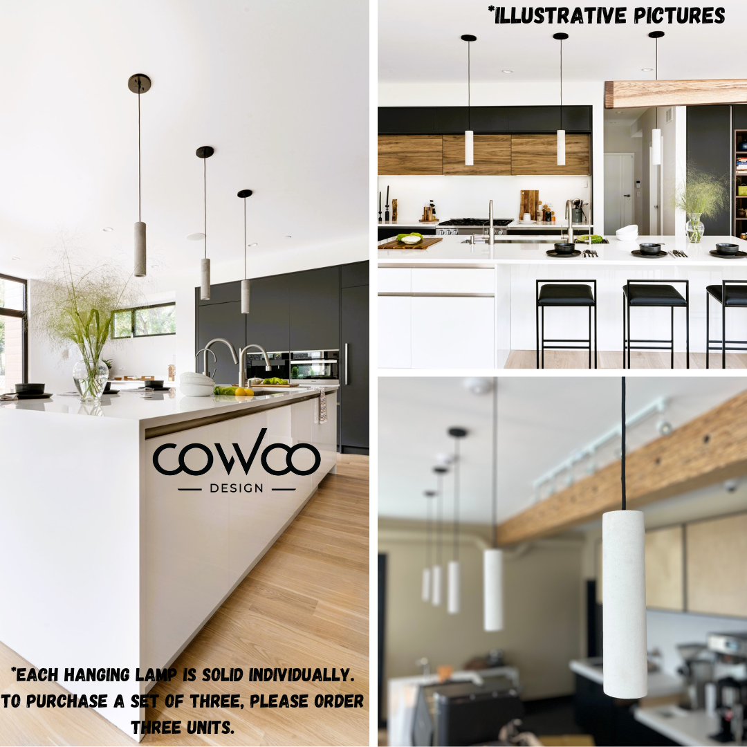 Suspension en béton GRISE