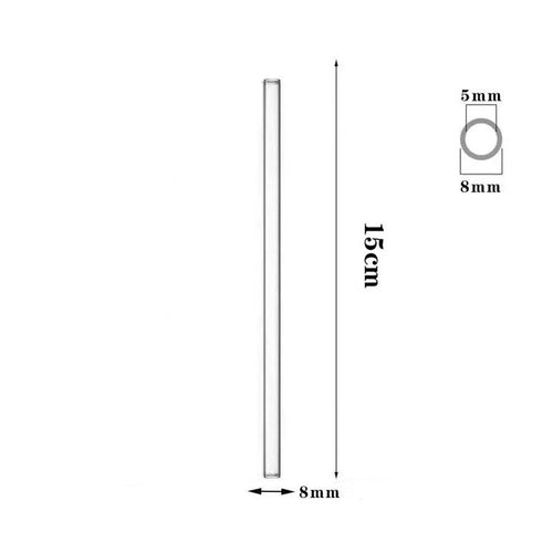 Pailles en verre, non jetables