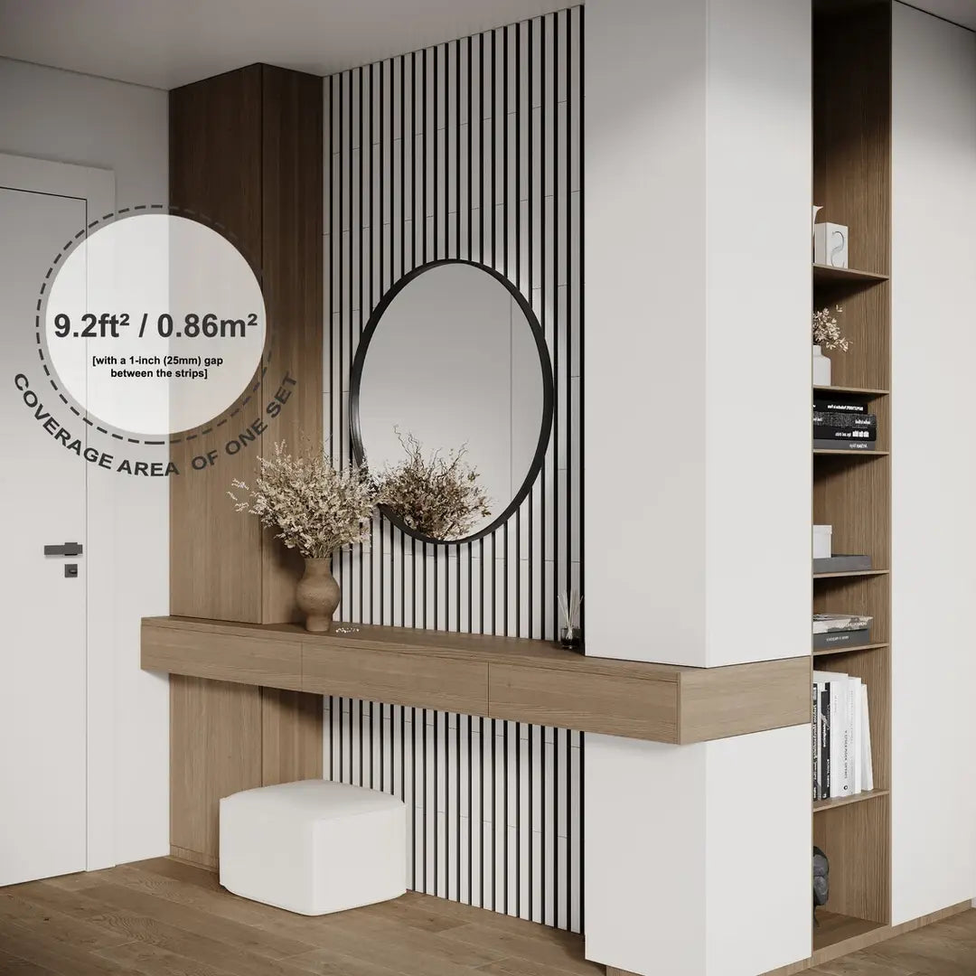 Panneaux acoustiques en bois, décoration murale