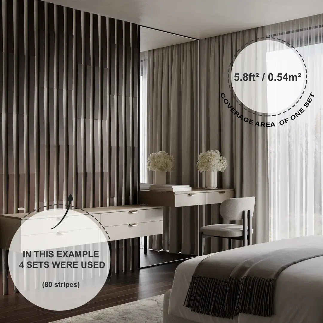 Panneaux acoustiques en bois à lamelles, décoration murale