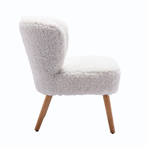 Fauteuil bouclettes blanche