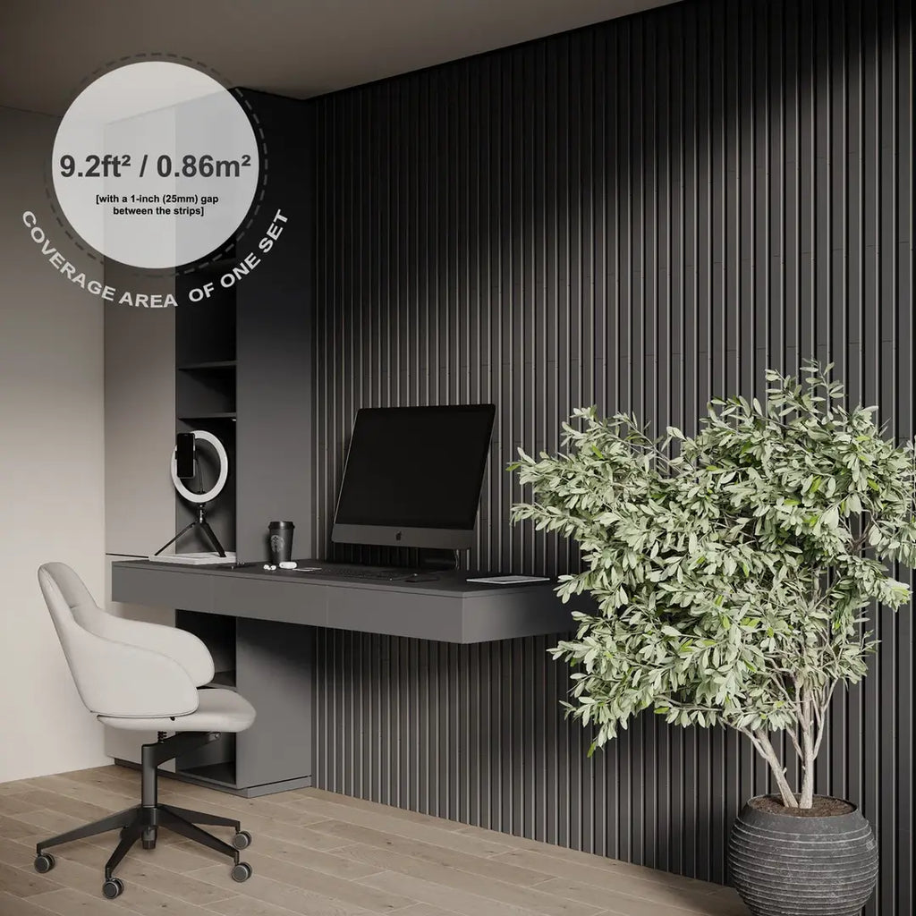 Panneaux acoustiques en bois, décoration murale