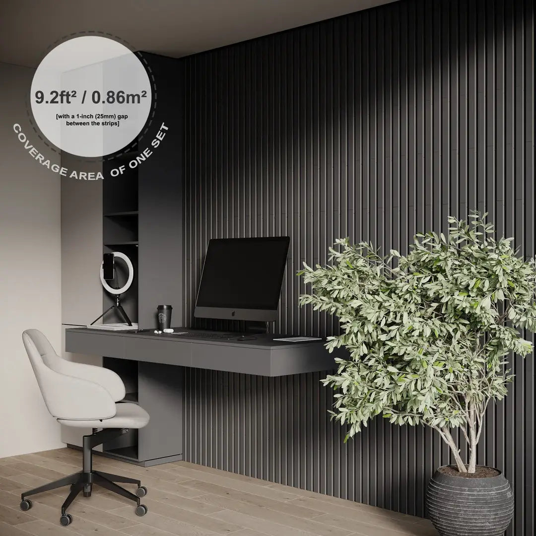 Panneaux acoustiques en bois, décoration murale