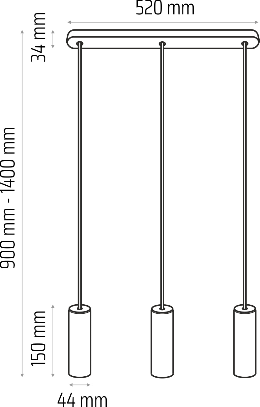 Luminaire multiple Madera