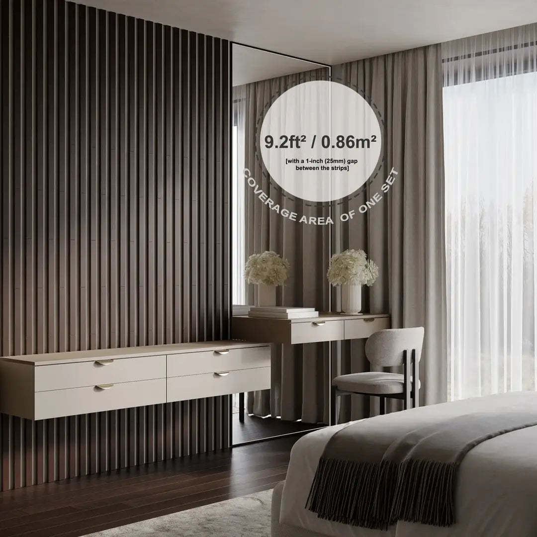 Panneaux acoustiques en bois, décoration murale