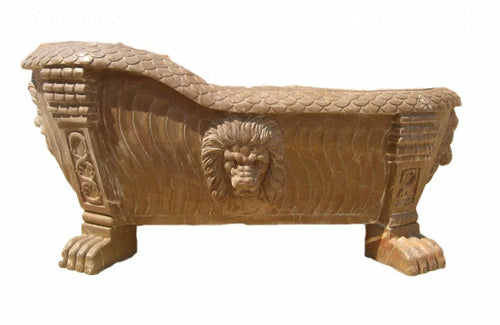 Luxueuse baignoire en pierre de marbre