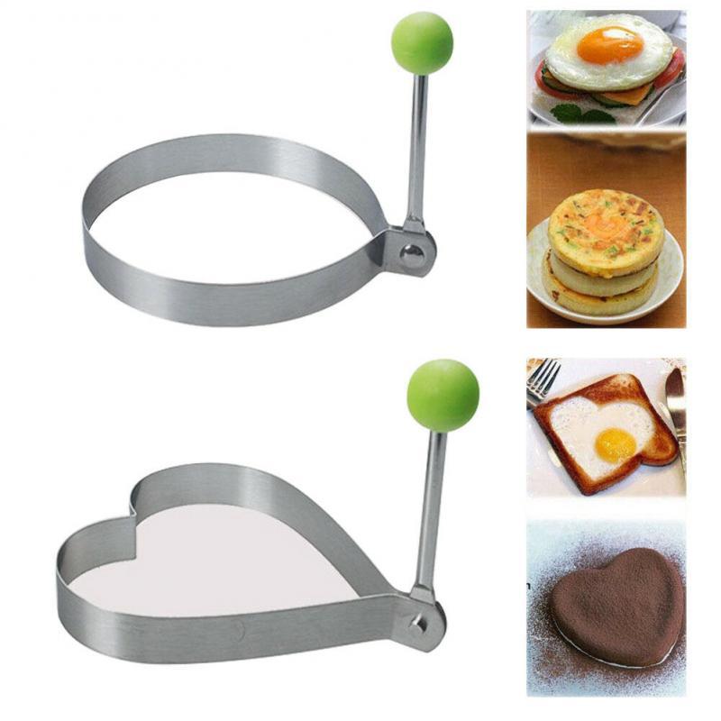 Ensemble de moules à œufs et à crêpes en acier inoxydable 5 pièces