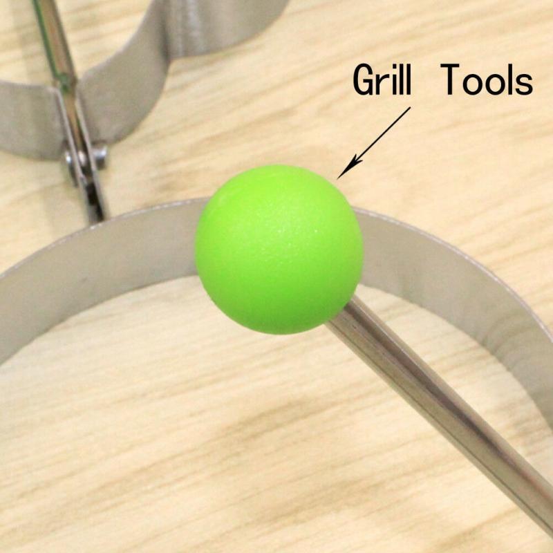 Ensemble de moules à œufs et à crêpes en acier inoxydable 5 pièces